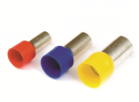 Наконечник-гильза 16 мм с изолир.фланцем 25,00 кв.мм желтый (НШВИ)